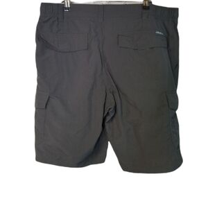 Eddie Bauer gray nylon cargo shorts